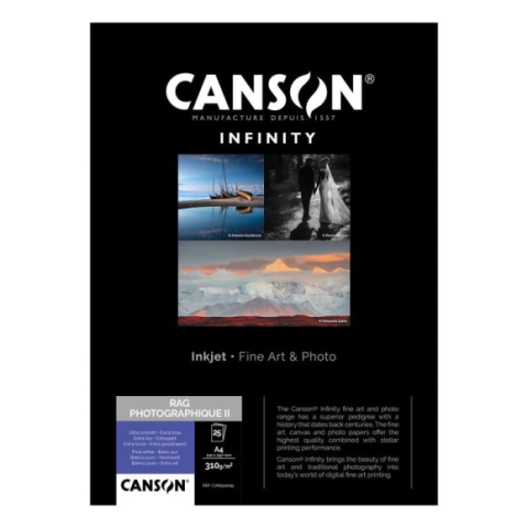 Canson Rag Photo II 210g A3 25 vel