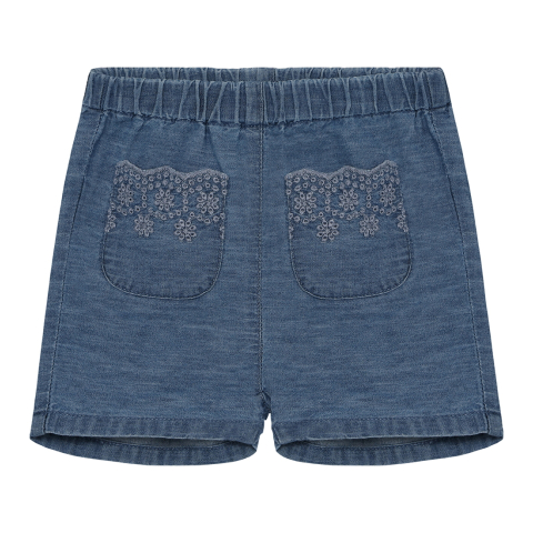 Minymo Korte Broeken - Vervaagd Denim - Minymo - 74 - Korte Broeken