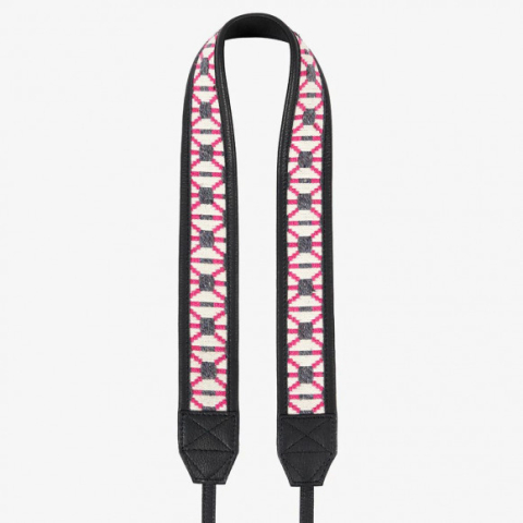 Bronkey Jaipur #104 - Fabric & Leather camera strap