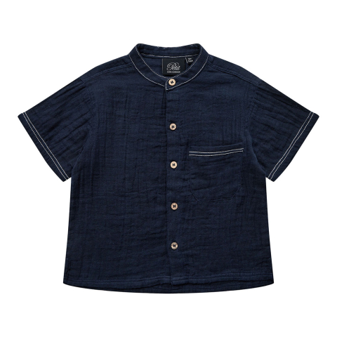 Sofie Schnoor Overhemd - Dark Blue - Sofie Schnoor - 1 jaar (80) - Hemden S/S