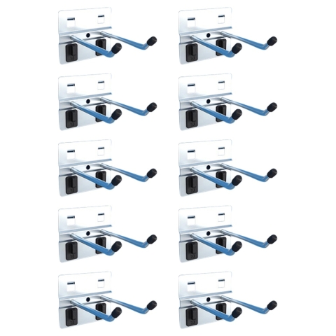 Gereedschapshaak dubbel lang 80mm 10 stuks