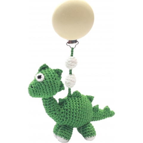 NatureZoo Kinderwagenspanner - Sir Dino - Groen - NatureZoo - OneSize - Wagenspanner