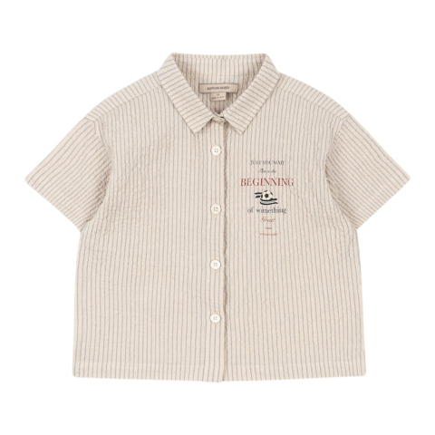 Konges Sløjd Overhemd s/s - Elliot - Passaatwinden Stripe - Konges Sløjd - 2 jaar (92) - Hemden S/S