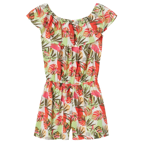 Name It Jumpsuit - NkfVinaya - Noos - Bright White/Tropical - Name It - 12 jaar (152) - Jumpsuits