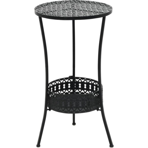 vidaXL-Bistrotafel-40x70-cm-metaal-zwart