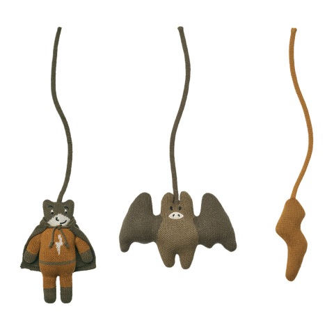 Liewood Hangspeeltje - Gebreid Poppen - 3-pack - Jones - Superhe - Liewood - OneSize - Wagenspanner