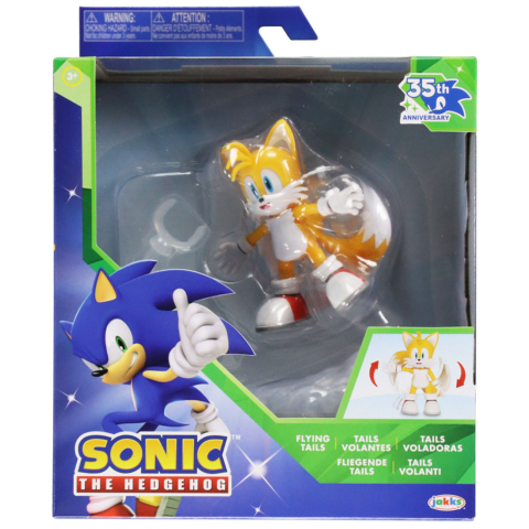 Sonic Speelgoedfiguur - 8 cm - 35e jubileum - Flying Tails - Sonic - OneSize - Speelgoedfiguren