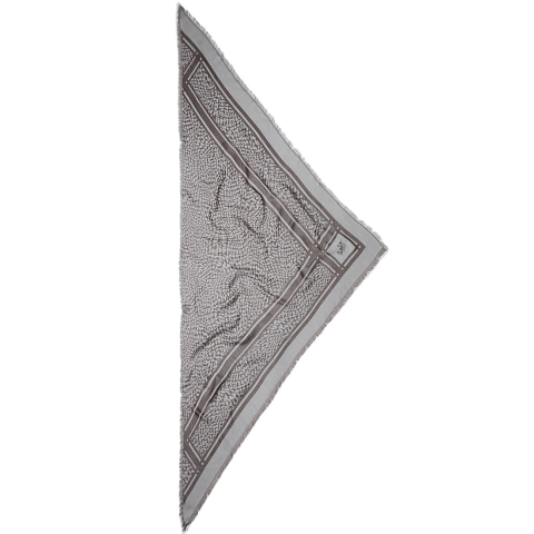 Lala Berlin Sjaal - Triangle Tilda - Swoosh Light Blue/Brown - Lala Berlin - OneSize - Sjaals