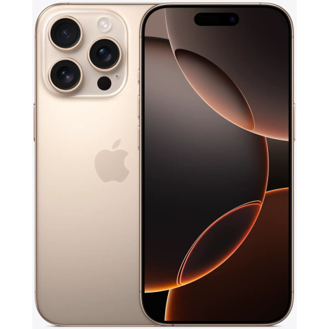 iPhone 16 Pro | 256 GB | Dual-SIM (2 x eSIM) | Titanium woestijnzand