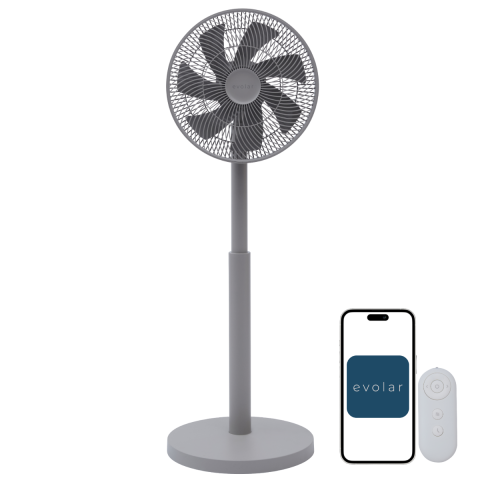 Evolar Smart Fan 18W - Lichtgrijs - Tweedekans