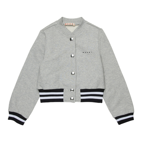Marni Vest - Inox Gray Melange - Marni - 10 jaar (140) - Vesten