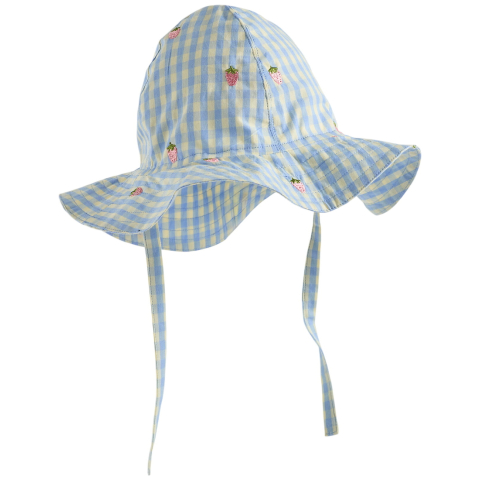 Flöss Zonnehoed - Mille - Sky Berry Gingham - Flöss - 9-24 mnd - Zonnehoeden