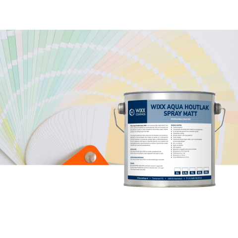 Wixx Aqua Houtlak Spray Matt Mengkleur 10L