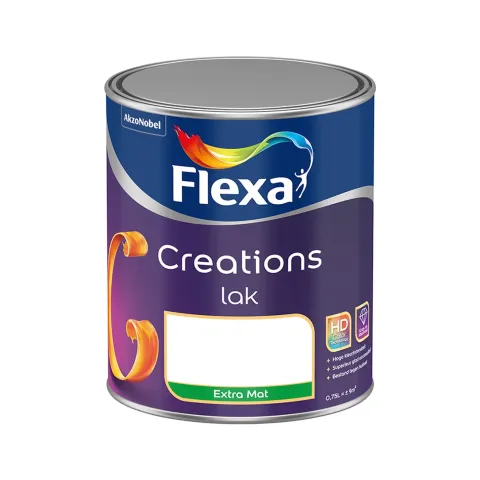 Flexa Creations Lak - Extra Mat RAL 9010 | Zuiver Wit 5L