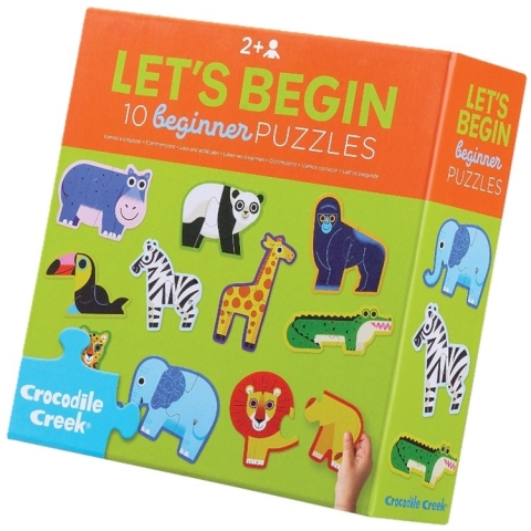 Beginnerspuzzels Jungle (10x 2) - Crocodile Creek  Legpuzzel