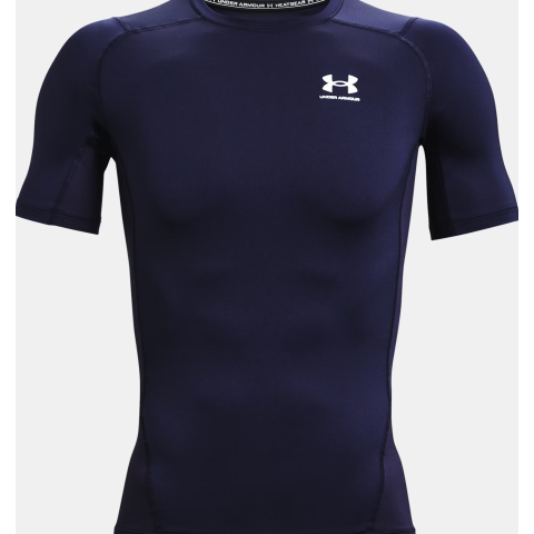 Under Armour - Heren - HeatGear Compressieshirt - MarineBlauw - Maat 3XL