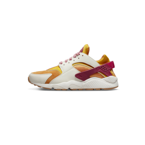 Nike - Dames - Air Huarache "Sunset" Sneakers - Bruin/Geel/Roze/Wit - Maat 42.5