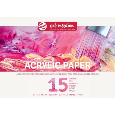 Talens Art Creation Acrylpapier A4 290 g 15 Vellen  - FSC mix