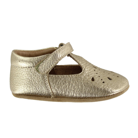 Bisgaard Ballerina Pantoffels - Goud m. Patroon - Bisgaard - 18 - Pantoffels