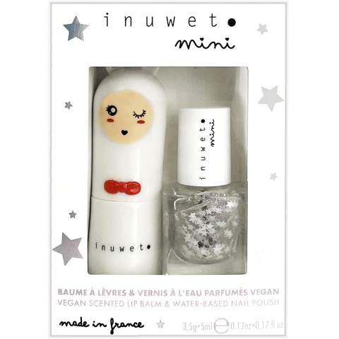 Inuwet Lappelbalsem/Nagellak - Cotton Candy/Sterren - Wit - Inuwet - OneSize - Nagellak