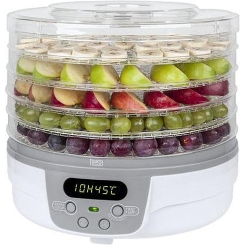 Teesa TSA3031 - Voedseldroger met LCD-display, 5 kg, wit