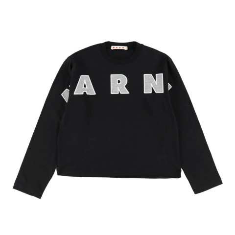 Marni Blouse - Zwart/Cool Grey Melange - Marni - 12 jaar (152) - Shirts