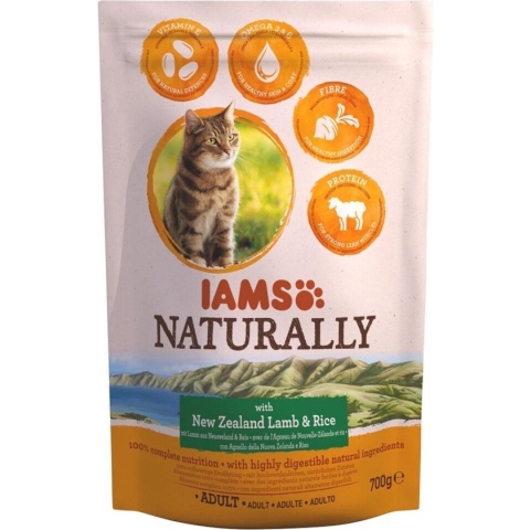 Iams Naturally Cat Adult Lam&Rijst 700 g