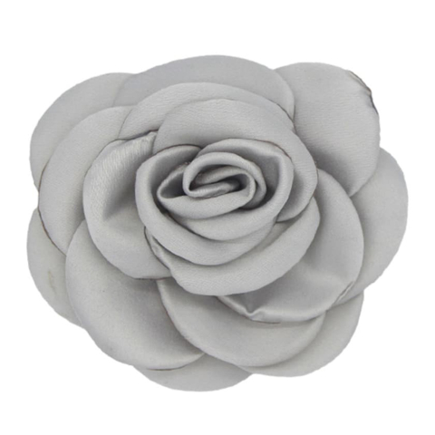 By Stær Haarclip - Karla - 9 cm - Grijs Satin - By Stær - OneSize - Haaraccessoires