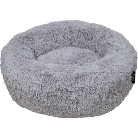 District 70 FUZZ - Hondenmand Comfortabel en Zacht Pluche - Zand, Oudroze, Donkergrijs en Lichtgrijs in S/M/L/XL - Maat: Large, Kleur: Donkergrijs