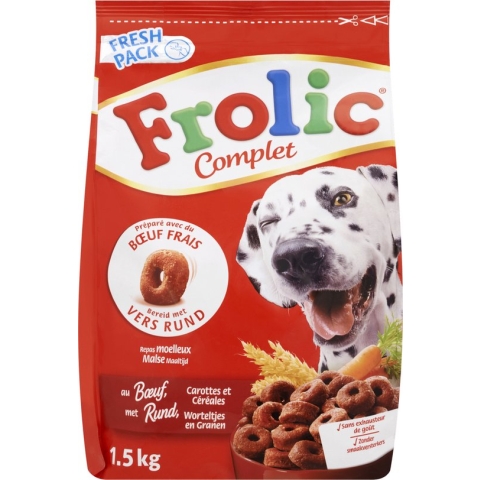 frolic met rundvlees 5x 1.5 kg