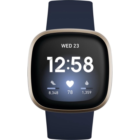 Fitbit Versa 3 - Smartwatch heren en dames - Blauw