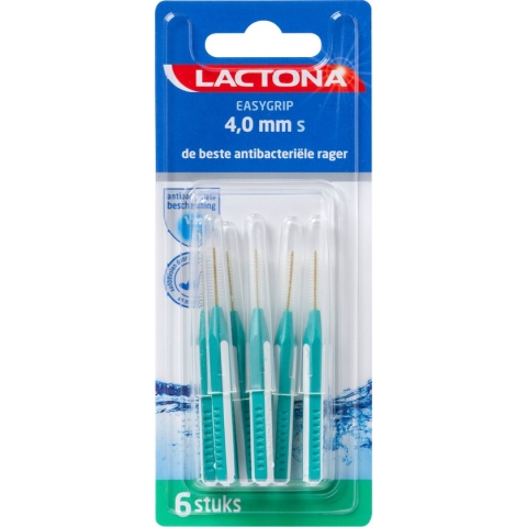 Lactona Ragers Easygrip S 4,0 mm - Tandenrager - 6 stuks
