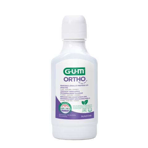 3x GUM Mondspoelmiddel Ortho 300 ml