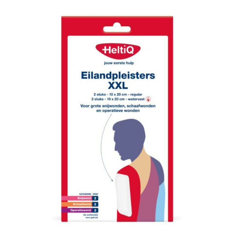 3x HeltiQ Eilandpleister XXL 4 stuks
