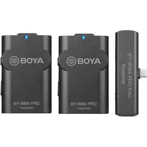 Boya 2.4 GHz Duo Lavalier Microfoon Draadloos BY-WM4 Pro-K6 voor Android