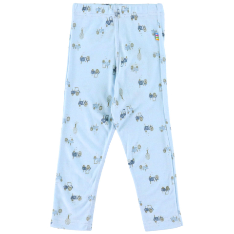 Joha Leggings - Bamboe - Lichtblauw m. Tractors - Joha - 120 - Leggings