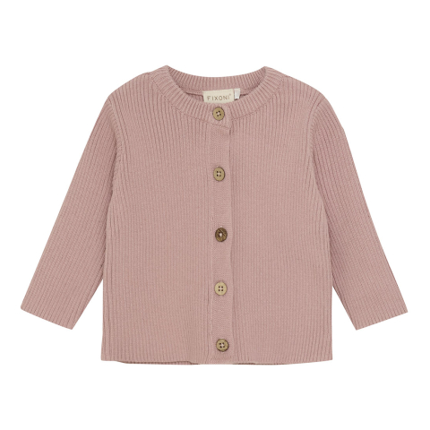 Fixoni Vest - Gebreid - Shadow Grijs - Fixoni - 2 jaar (92) - Vesten