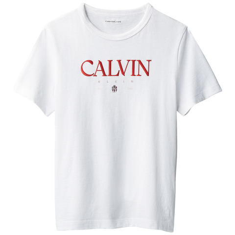 Calvin Klein T-Shirt - Bright White - Calvin Klein - 14 jaar (164) - T-Shirts