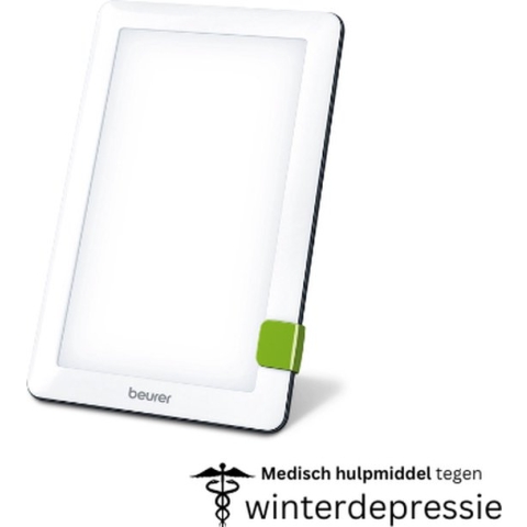 Beurer TL 30 Lichttherapielamp - Daglichtlamp - Medisch gecertificeerd - Compact en dun: 20 x 12 cm - Tabletvorm - Kantelbaar - LED - 10000 Lux (op 10 cm) - Incl. opberghoes en adapter - 3 Jaar garantie