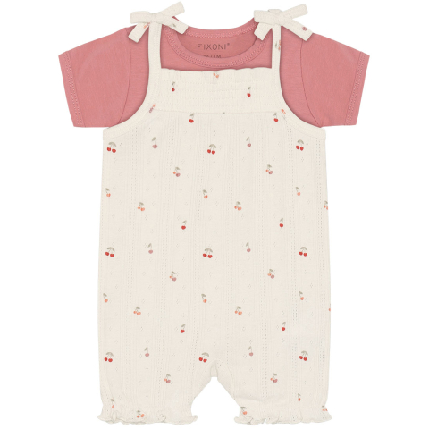 Fixoni Set - Zomer Romper/Romper s/s - Pointel - Eierpunch - Fixoni - 74 - Zomer Rompers