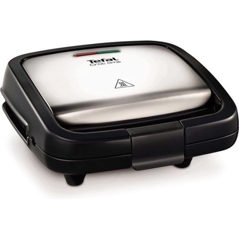 Tefal Croc Time SM193D - Tosti ijzer - Anti-aanbaklaag - 700 W - RVS