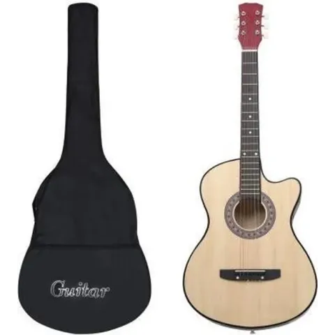 12 delige Western Acoustic Cutaway Guitar Set 6 snaren