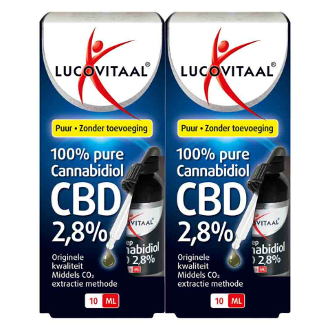2x Lucovitaal Cannabidol CBD 2,8% 10 ml