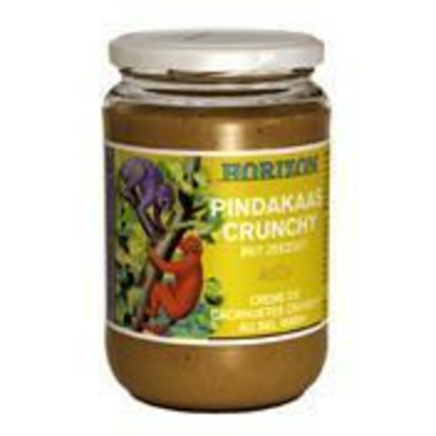 3x Horizon Pindakaas Crunchy met Zout Bio 650 gr