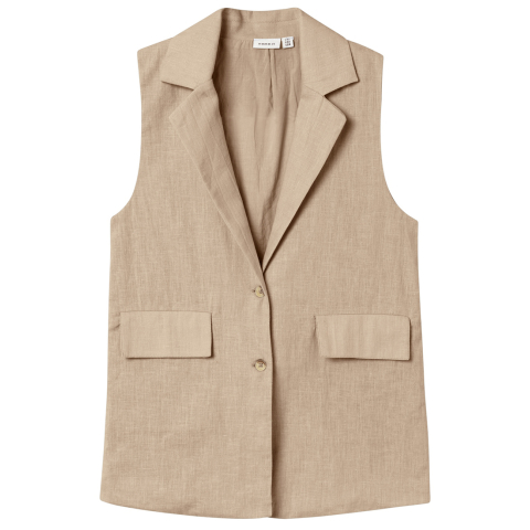 Name It Gilet - NkfFalinnen - Humus - Name It - 11-12 jaar (146-152) - Gilets