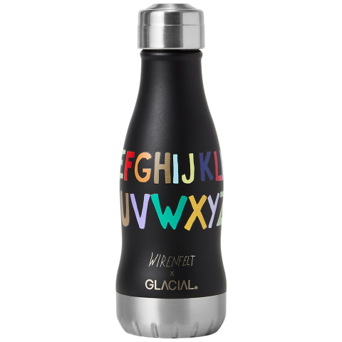 Glacial Thermofles - 280 ml - Alfabetsoep Black - Glacial - OneSize - Thermofles