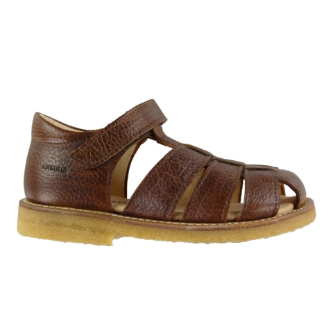Angulus Sandalen - Cognac m. Klittenband - Angulus - 32 - Sandalen
