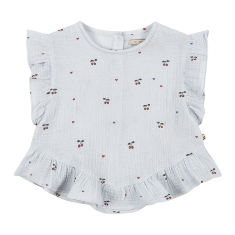 Konges Sløjd Top - Coco - Cherry Blue Hart - Konges Sløjd - 3 jaar (98) - Sporttops