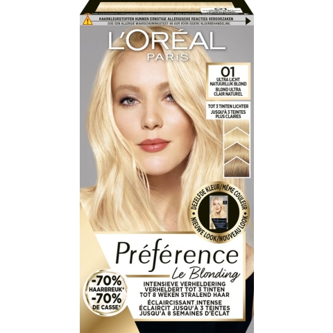 Préférence 01 Prague Ultra Licht Natuurlijk Blond Verheldering