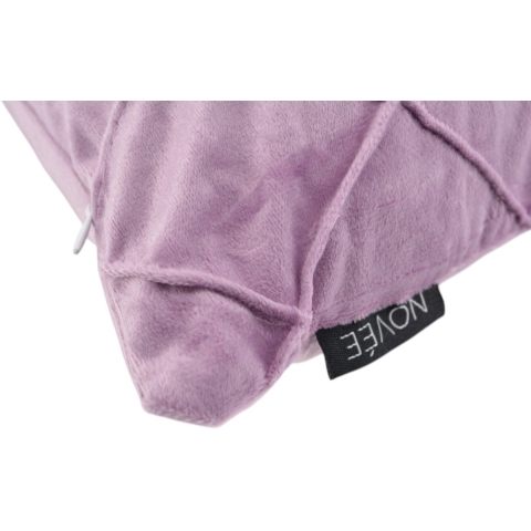 NOVÉE Sierkussen velvet cross lila | 45x45 cm | velvet/polyester